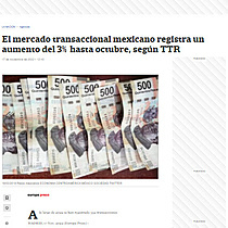 El mercado transaccional mexicano registra un aumento del 3% hasta octubre, segn TTR